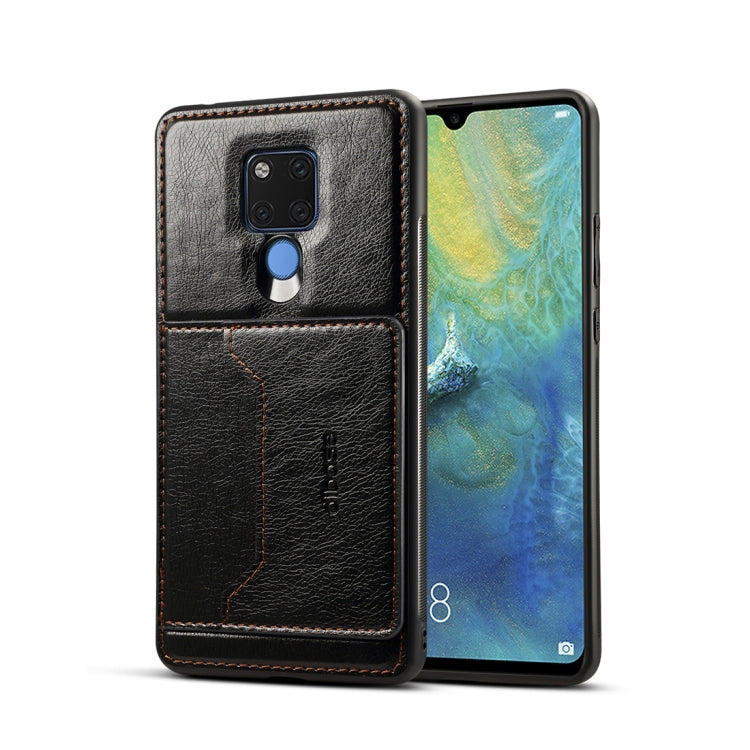 Dibase TPU + PC + PU Crazy Horse Texture Protective Case for Huawei Mate 20 X, with Holder & Card Slots