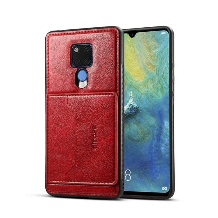 Dibase TPU + PC + PU Crazy Horse Texture Protective Case for Huawei Mate 20 X, with Holder & Card Slots
