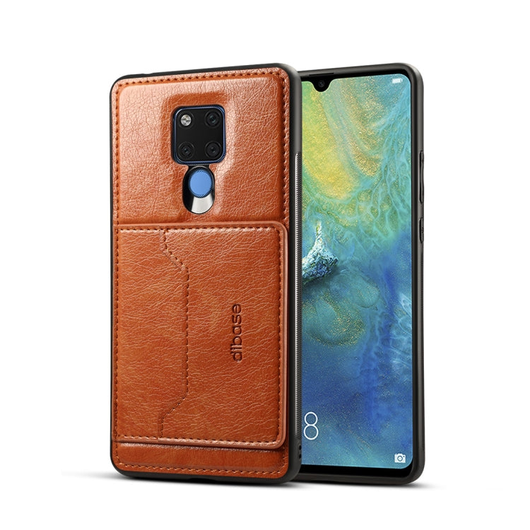 Dibase TPU + PC + PU Crazy Horse Texture Protective Case for Huawei Mate 20 X, with Holder & Card Slots