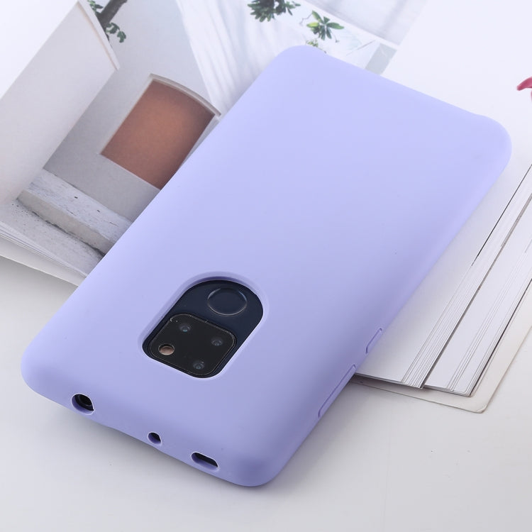 Solid Color Liquid Silicone Shockproof Case for Huawei Mate 20