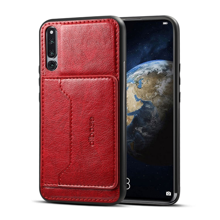 Dibase TPU + PC + PU Crazy Horse Texture Protective Case for Huawei Honor Magic 2, with Holder & Card Slots