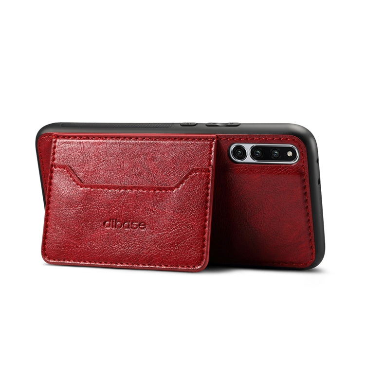 Dibase TPU + PC + PU Crazy Horse Texture Protective Case for Huawei Honor Magic 2, with Holder & Card Slots