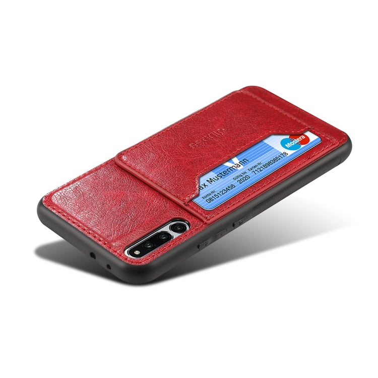 Dibase TPU + PC + PU Crazy Horse Texture Protective Case for Huawei Honor Magic 2, with Holder & Card Slots