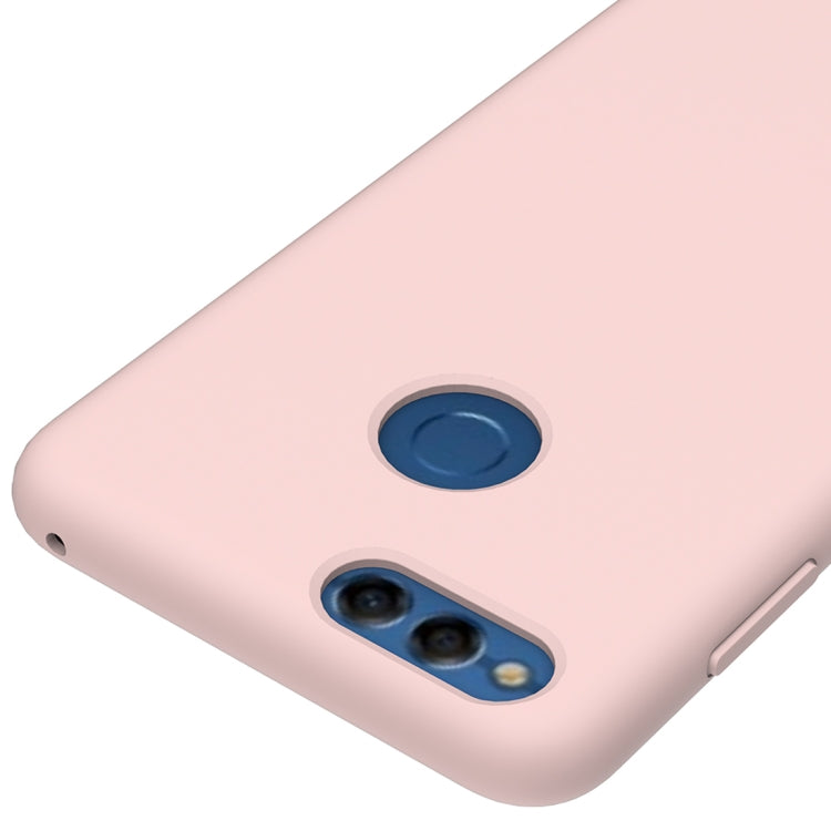 Solid Color Liquid Silicone Dropproof Protective Case for Huawei Honor 7X