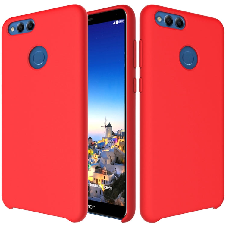 Solid Color Liquid Silicone Dropproof Protective Case for Huawei Honor 7X