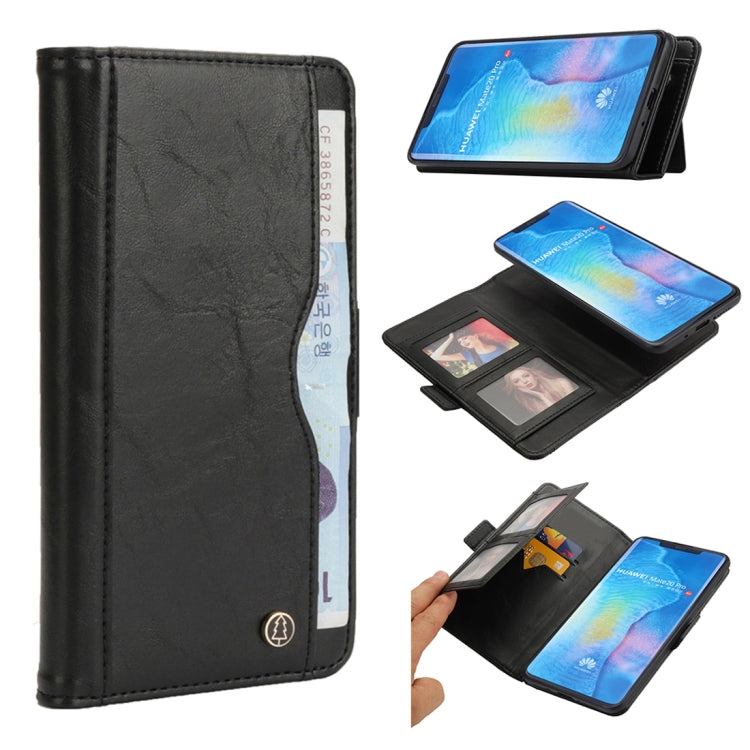 Horizontal Flip Leather Case for Huawei Mate 20 Pro, with Card Slots & Arc Holder & Wallet & Photo Frame