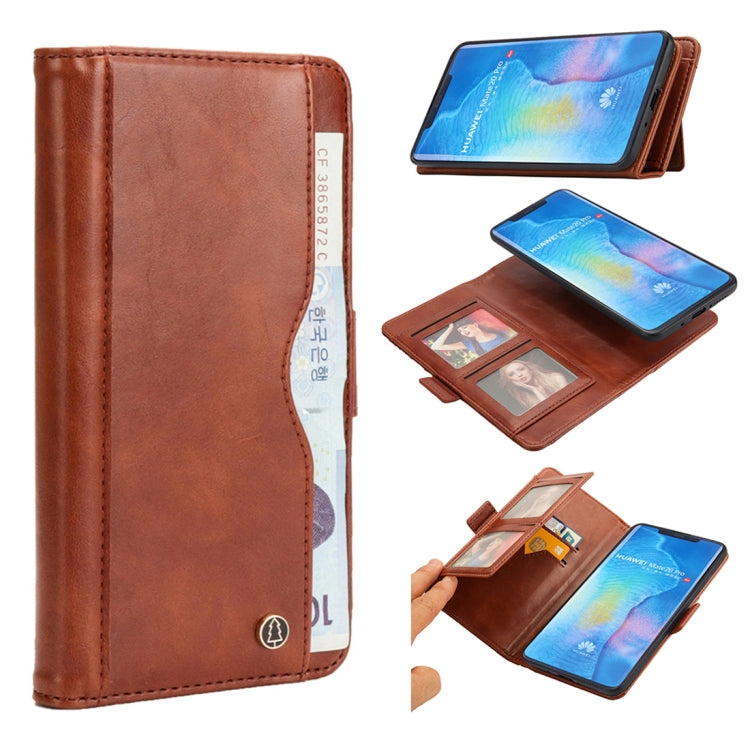 Horizontal Flip Leather Case for Huawei Mate 20 Pro, with Card Slots & Arc Holder & Wallet & Photo Frame