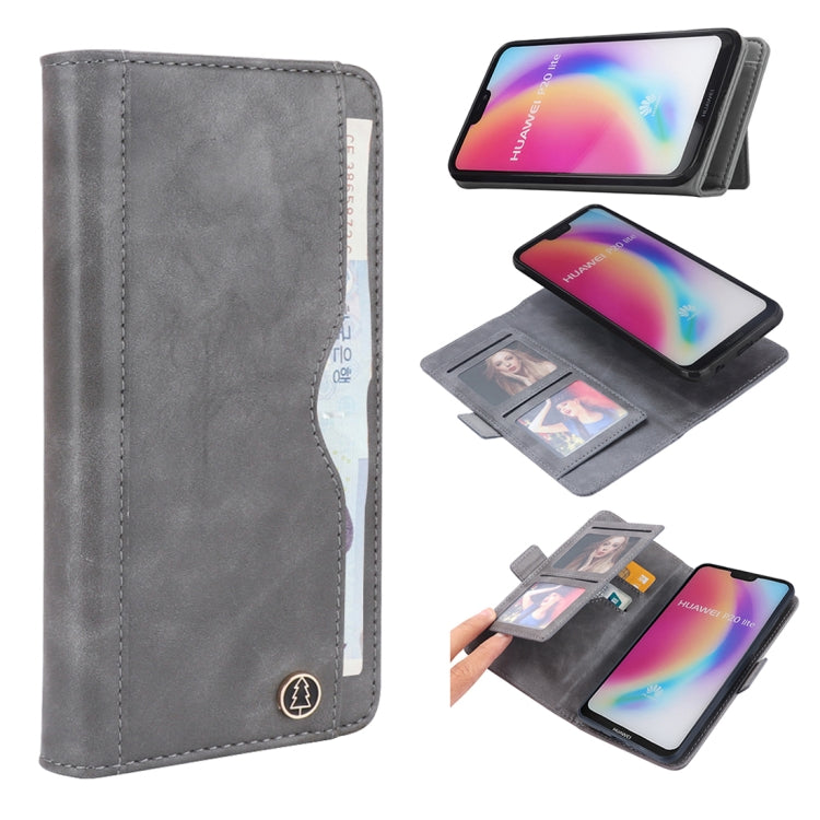 Horizontal Flip Leather Case for Huawei P20 Lite, with Card Slots & Arc Holder & Wallet & Photo Frame