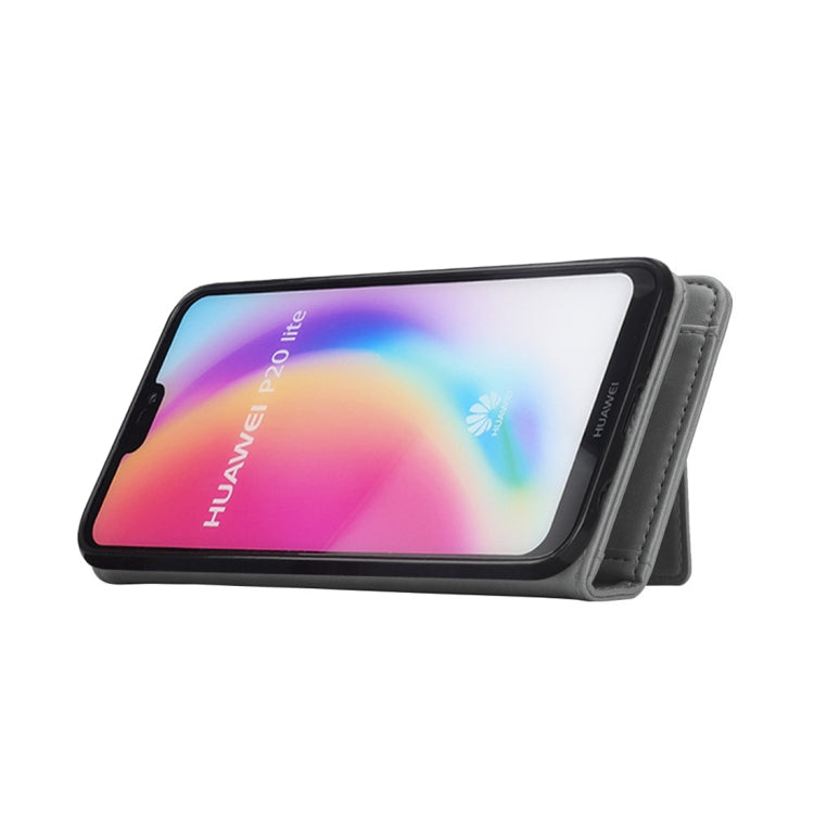 Horizontal Flip Leather Case for Huawei P20 Lite, with Card Slots & Arc Holder & Wallet & Photo Frame