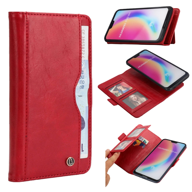 Horizontal Flip Leather Case for Huawei P20 Lite, with Card Slots & Arc Holder & Wallet & Photo Frame