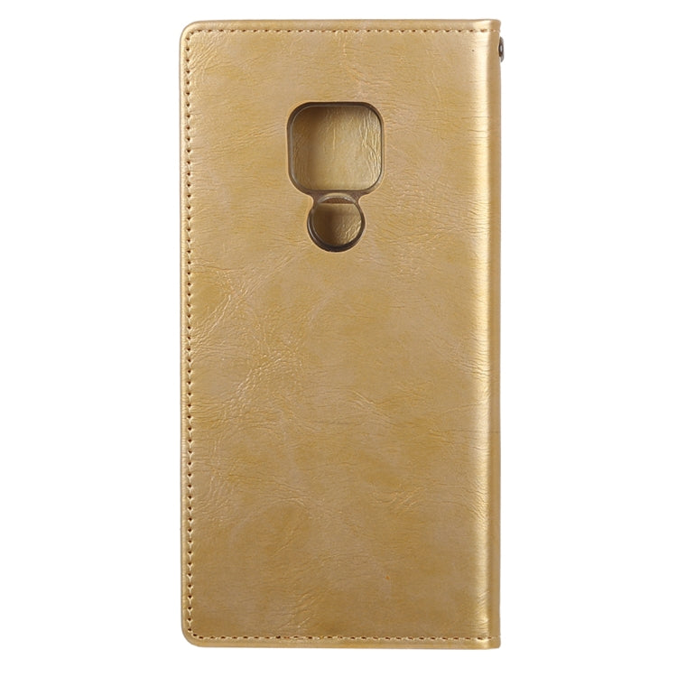 GOOSPERY BLUE MOON FLIP Crazy Horse Texture Horizontal Flip Leather Case for Huawei Mate 20, with Holder & Card Slots & Wallet