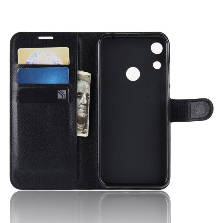Litchi Texture Horizontal Flip Leather Case for Huawei Honor 8A, with Wallet & Holder & Card Slots