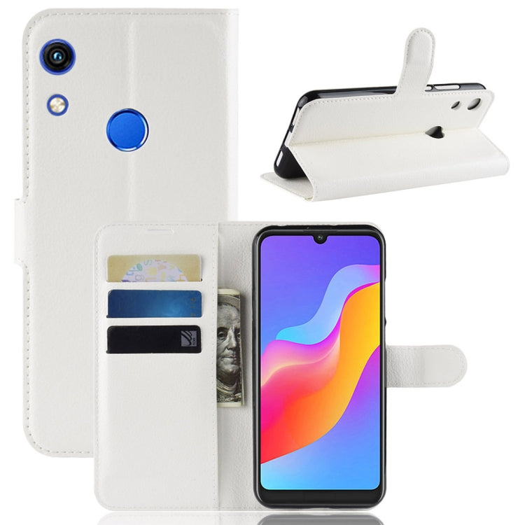 Litchi Texture Horizontal Flip Leather Case for Huawei Honor 8A, with Wallet & Holder & Card Slots
