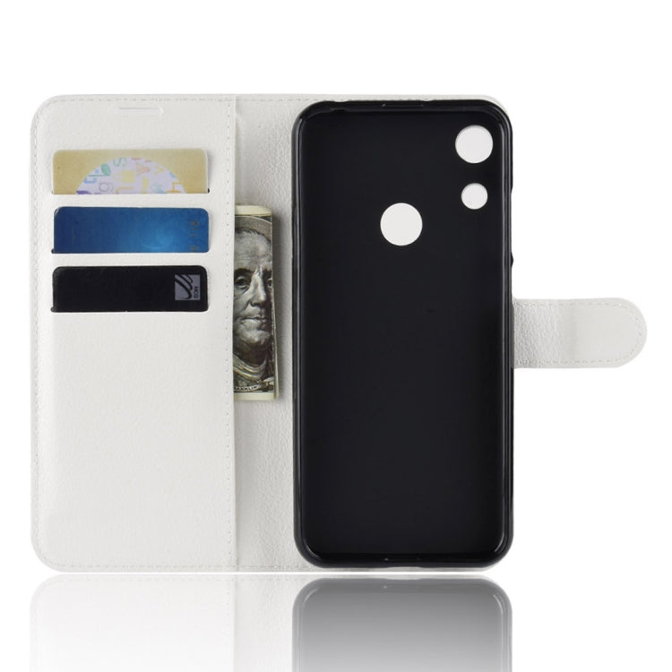 Litchi Texture Horizontal Flip Leather Case for Huawei Honor 8A, with Wallet & Holder & Card Slots
