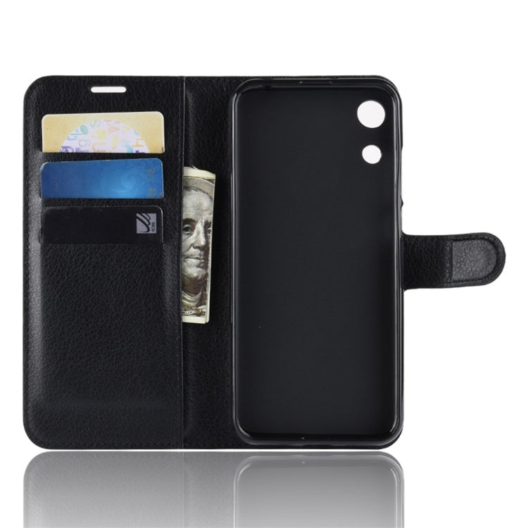 Litchi Texture Horizontal Flip Leather Case for Huawei Honor Play 8A, with Wallet & Holder & Card Slots