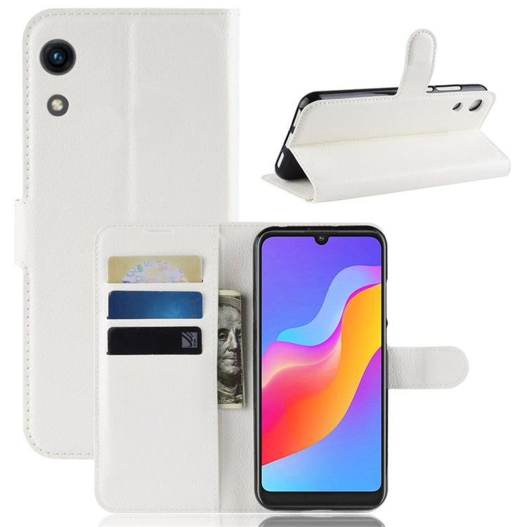 Litchi Texture Horizontal Flip Leather Case for Huawei Honor Play 8A, with Wallet & Holder & Card Slots