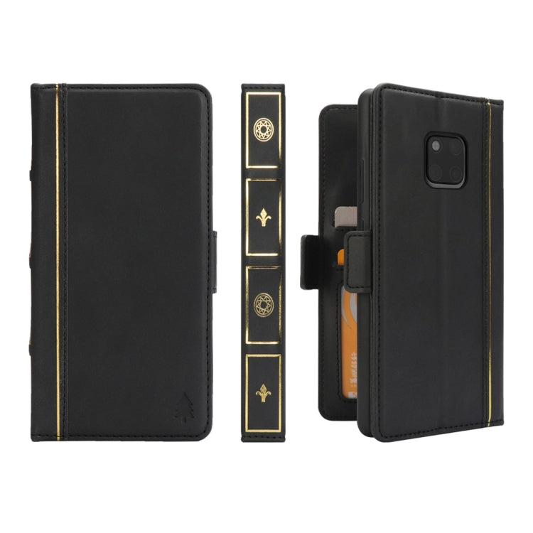 Book Style Business Horizontal Flip Leather Case for Huawei Mate 20 Pro, with Card Slots & Photo Frame & Holder & Wallet