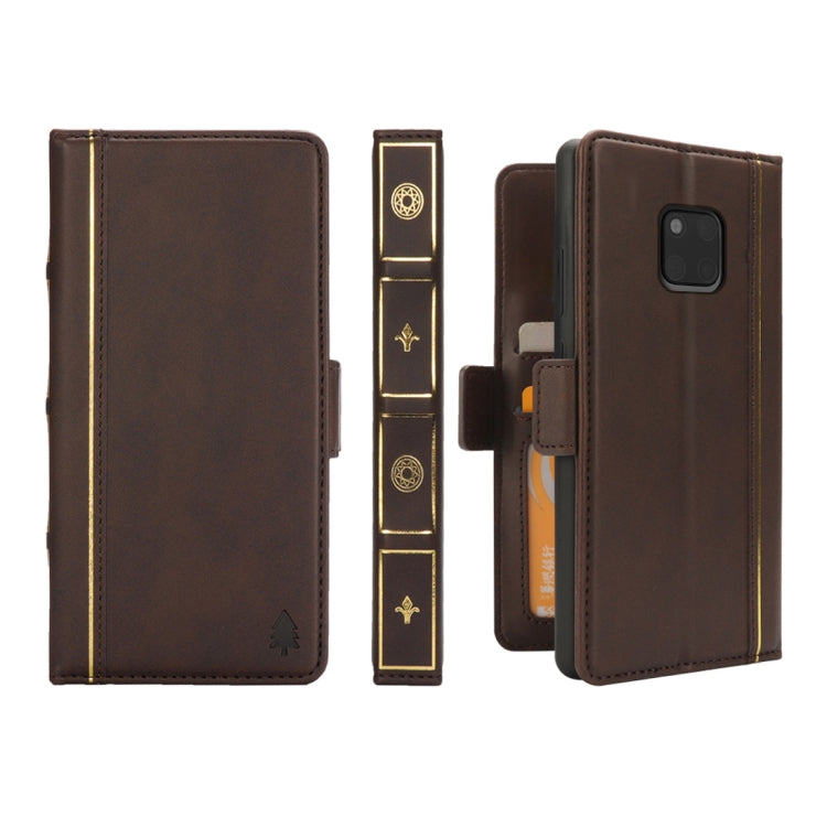 Book Style Business Horizontal Flip Leather Case for Huawei Mate 20 Pro, with Card Slots & Photo Frame & Holder & Wallet