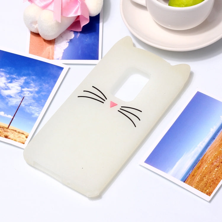 Cat Whiskers Pattern Silicone Protective Case for Huawei Mate 20 (White)
