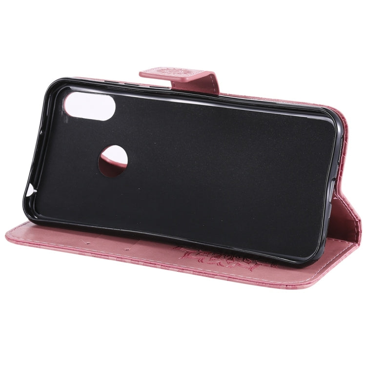 Sun Embossing Pattern Horizontal Flip Leather Case for Huawei Honor Play 8A / Y6 (2019), with Card Slot & Holder & Wallet & Lanyard