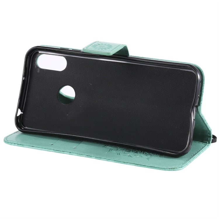 Sun Embossing Pattern Horizontal Flip Leather Case for Huawei Honor Play 8A / Y6 (2019), with Card Slot & Holder & Wallet & Lanyard