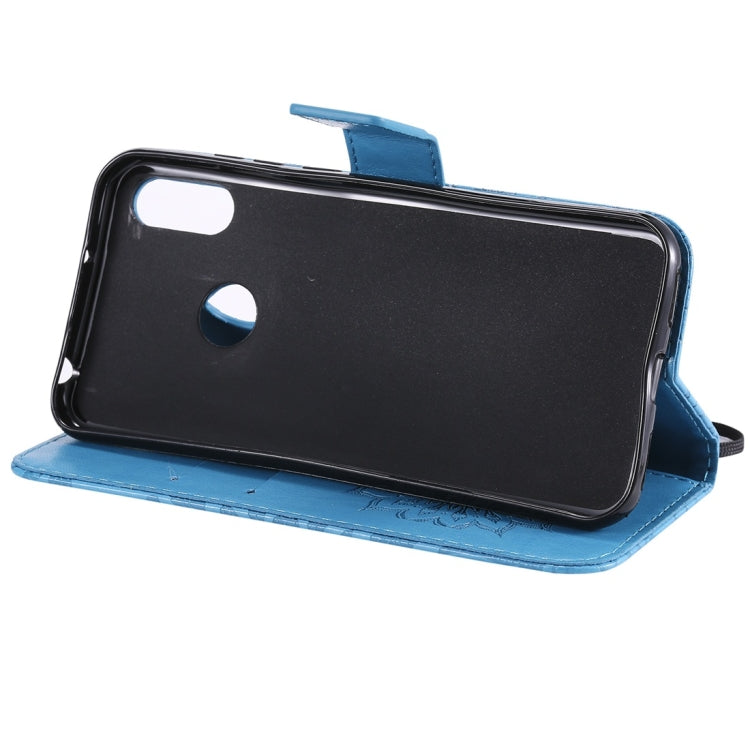 Sun Embossing Pattern Horizontal Flip Leather Case for Huawei Honor Play 8A / Y6 (2019), with Card Slot & Holder & Wallet & Lanyard