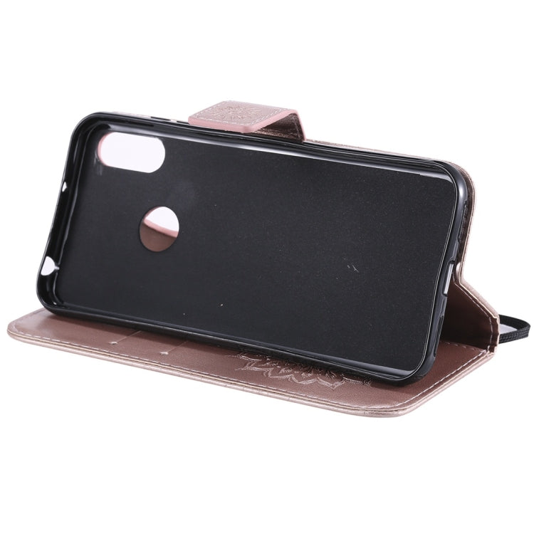 Sun Embossing Pattern Horizontal Flip Leather Case for Huawei Honor Play 8A / Y6 (2019), with Card Slot & Holder & Wallet & Lanyard