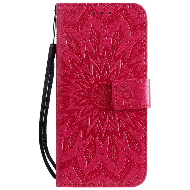 Sun Embossing Pattern Horizontal Flip Leather Case for Huawei Honor Play 8A / Y6 (2019), with Card Slot & Holder & Wallet & Lanyard