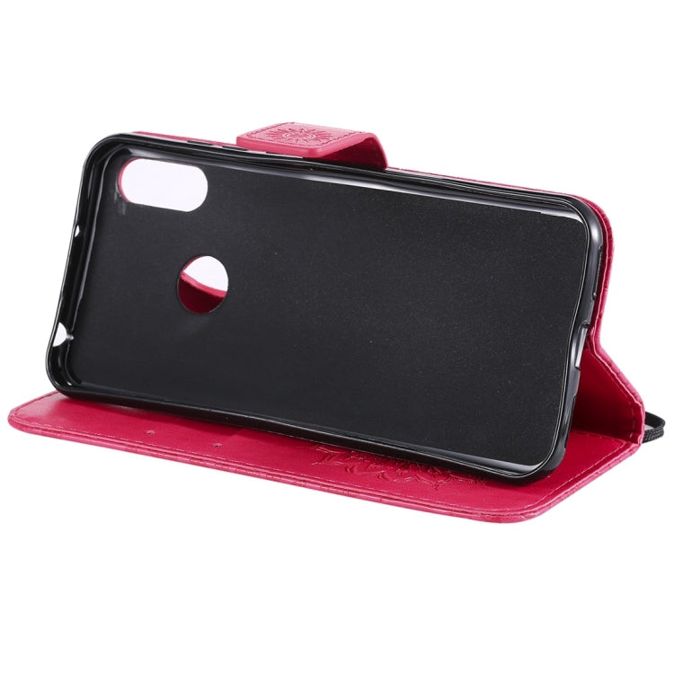 Sun Embossing Pattern Horizontal Flip Leather Case for Huawei Honor Play 8A / Y6 (2019), with Card Slot & Holder & Wallet & Lanyard