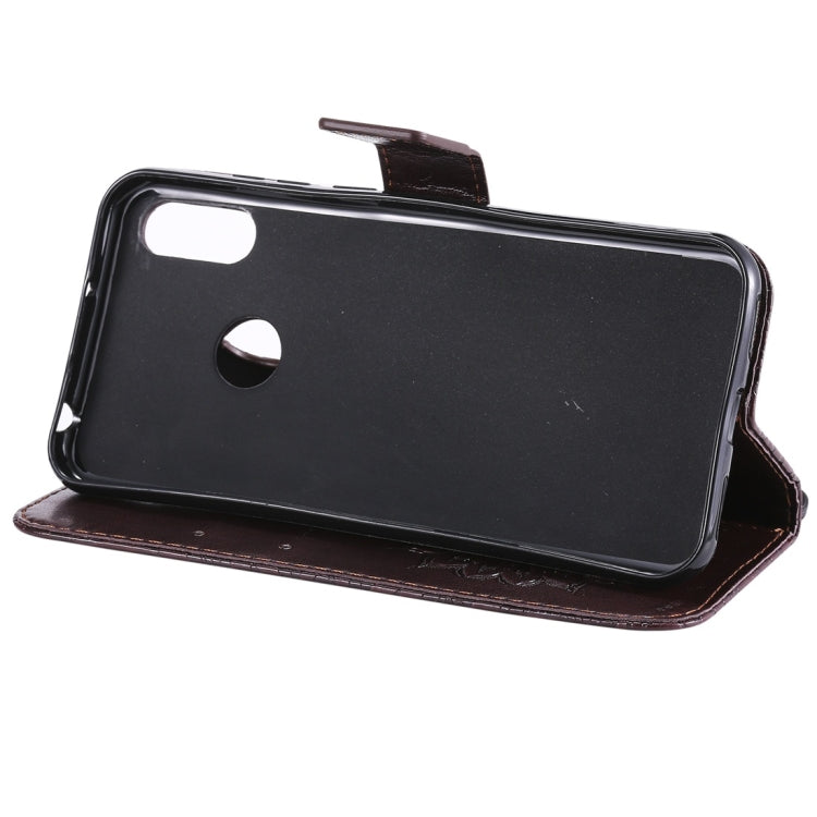 Sun Embossing Pattern Horizontal Flip Leather Case for Huawei Honor Play 8A / Y6 (2019), with Card Slot & Holder & Wallet & Lanyard