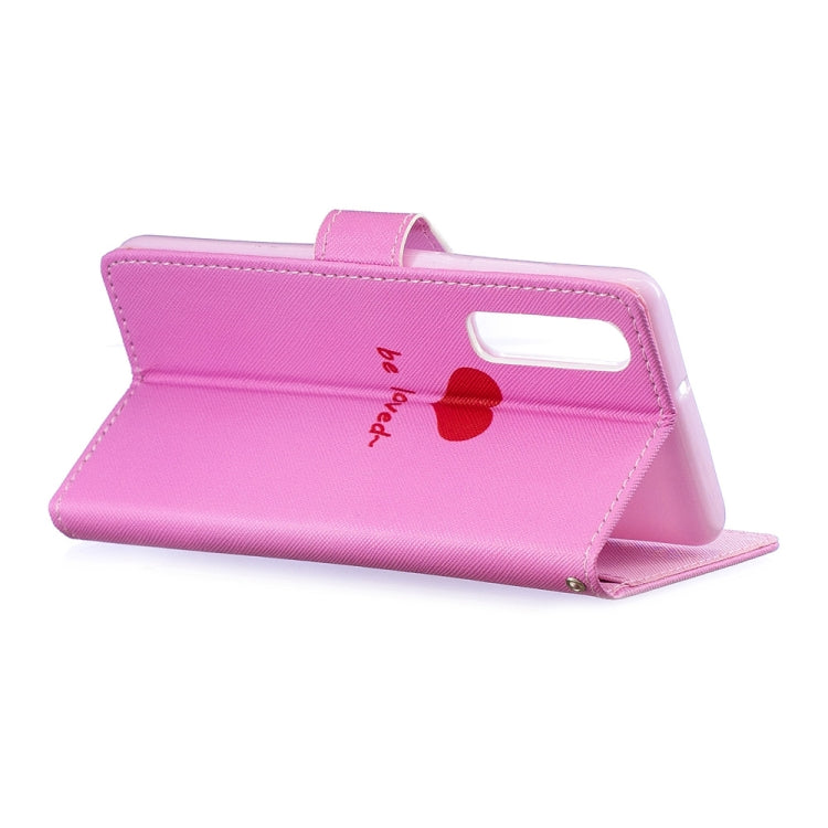 Heart Pattern Horizontal Flip Leather Case for Huawei P30, with Holder & Card Slots & Wallet