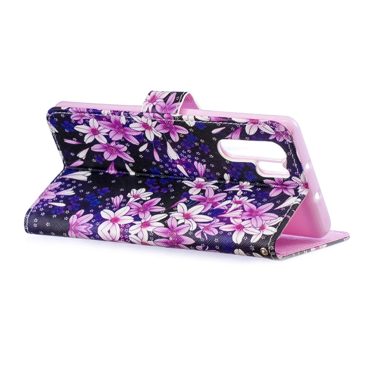 Lily Pattern Horizontal Flip Leather Case for Huawei P30 Pro, with Holder & Card Slots & Wallet