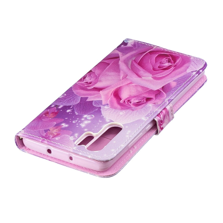 Rose Pattern Horizontal Flip Leather Case for Huawei P30 Pro, with Holder & Card Slots & Wallet