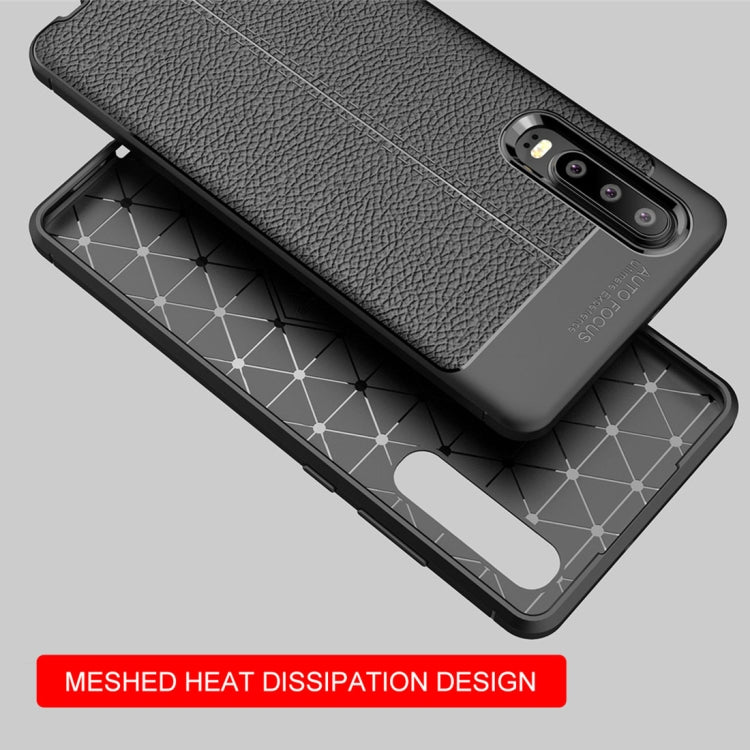 Litchi Texture TPU Shockproof Case for Huawei P30