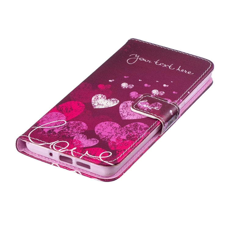 Letter and Heart  Pattern Horizontal Flip Leather Case for Huawei P30 Pro, with Holder & Card Slots & Wallet