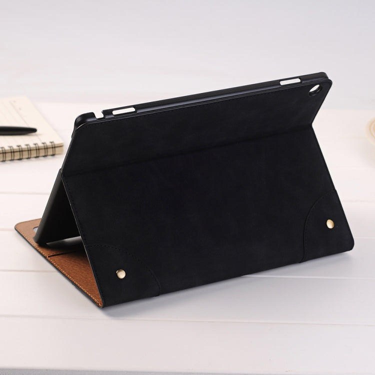 For Huawei MediaPad M3 Lite 10 Vintage Book Style Horizontal Flip Environmental PU Leather Case with Holder & Card Slots & Wallet & Photo Frame