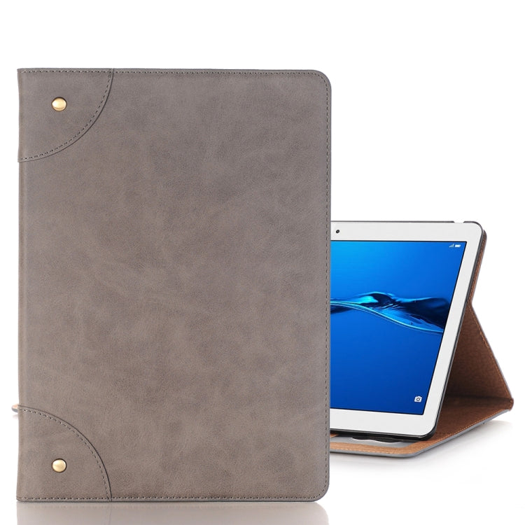 For Huawei MediaPad M3 Lite 10 Vintage Book Style Horizontal Flip Environmental PU Leather Case with Holder & Card Slots & Wallet & Photo Frame