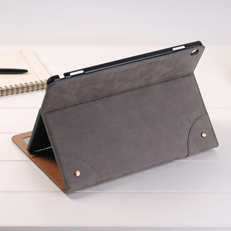 For Huawei MediaPad M3 Lite 10 Vintage Book Style Horizontal Flip Environmental PU Leather Case with Holder & Card Slots & Wallet & Photo Frame