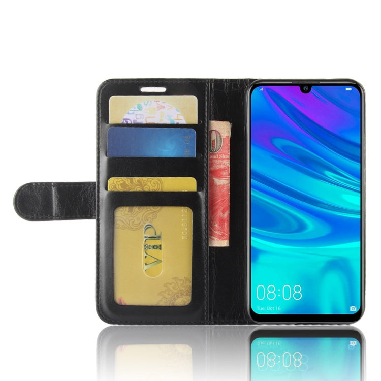 R64 Texture Single Fold Horizontal Flip Leather Case for Huawei Y7 2019 , with Holder & Wallet & Card Slots & Photo Frame