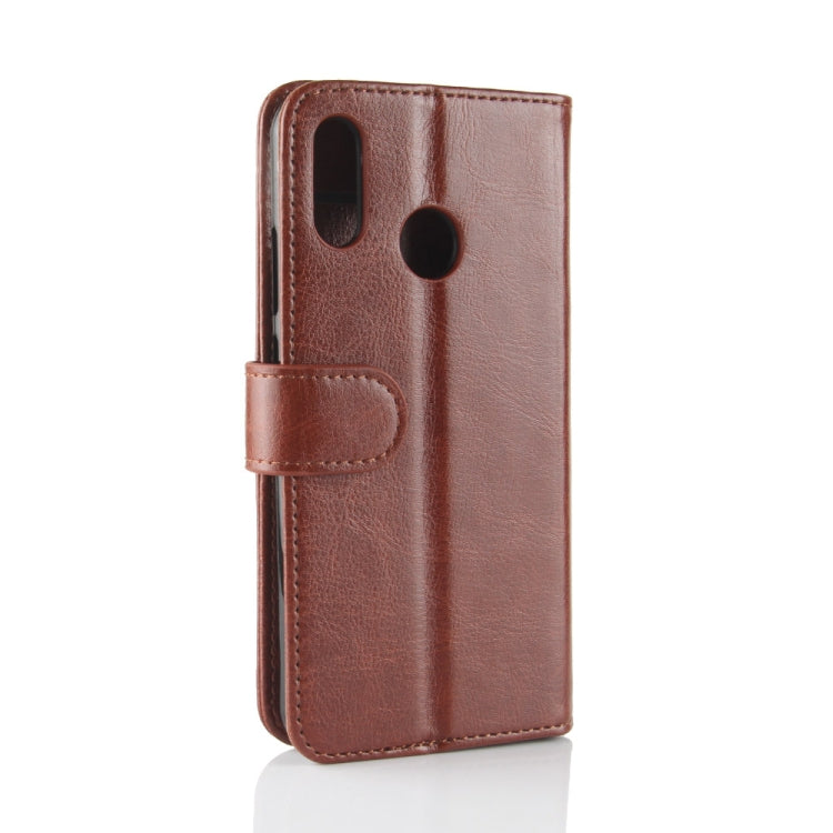 R64 Texture Single Fold Horizontal Flip Leather Case for Huawei Y7 2019 , with Holder & Wallet & Card Slots & Photo Frame