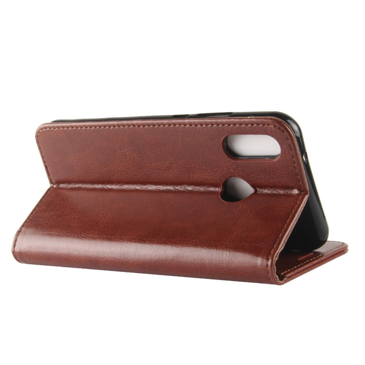 R64 Texture Single Fold Horizontal Flip Leather Case for Huawei Y7 2019 , with Holder & Wallet & Card Slots & Photo Frame
