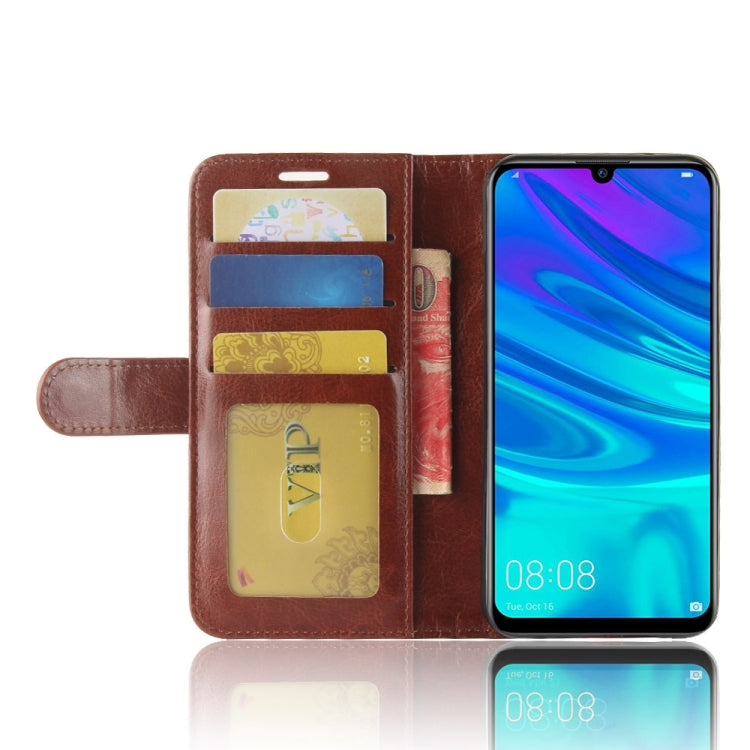 R64 Texture Single Fold Horizontal Flip Leather Case for Huawei Y7 2019 , with Holder & Wallet & Card Slots & Photo Frame