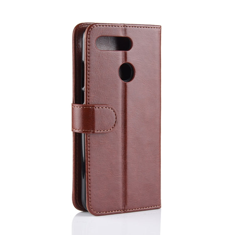 R64 Texture Single Fold Horizontal Flip Leather Case for Huawei Honor View 20, with Holder & Wallet & Card Slots & Photo Frame
