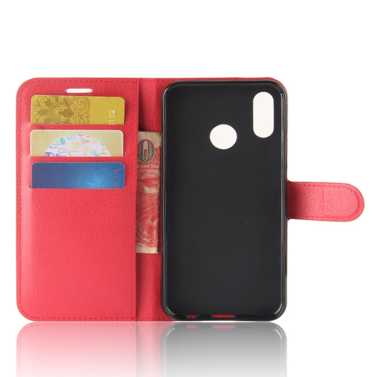 Litchi Texture Horizontal Flip Leather Case for Huawei P30 Lite, with Wallet & Holder & Card Slots