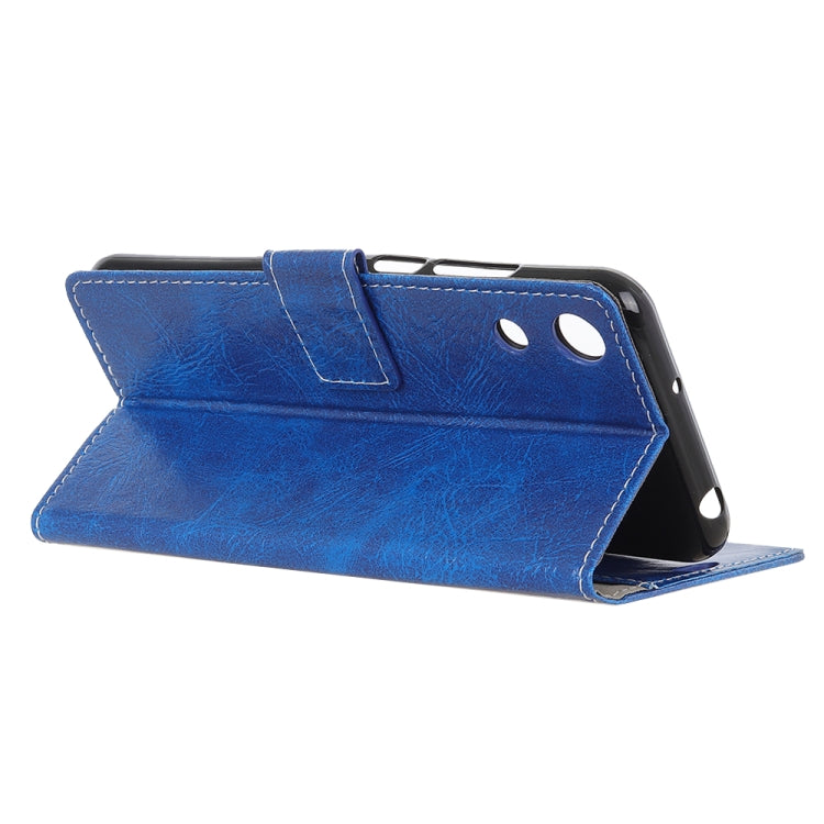 Retro Crazy Horse Texture Horizontal Flip Leather Case for Huawei Honor Play 8A, with Holder & Card Slots & Wallet & Photo Frame