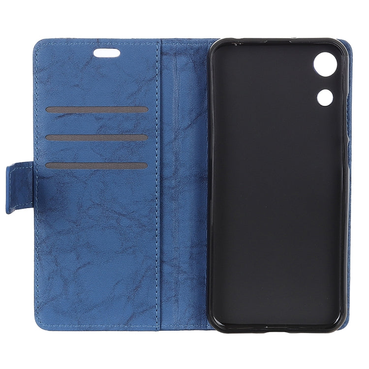 Copper Buckle Retro Crazy Horse Texture Horizontal Flip Leather Case for Huawei Honor Play 8A, with Holder & Card Slots & Wallet