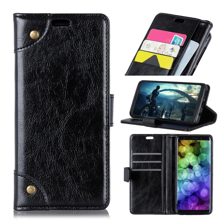 Copper Buckle Nappa Texture Horizontal Flip Leather Case for Huawei Honor Play 8A, with Holder & Card Slots & Wallet