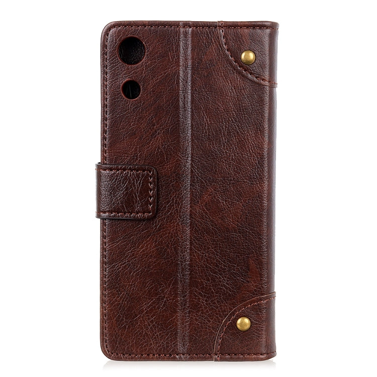 Copper Buckle Nappa Texture Horizontal Flip Leather Case for Huawei Honor Play 8A, with Holder & Card Slots & Wallet