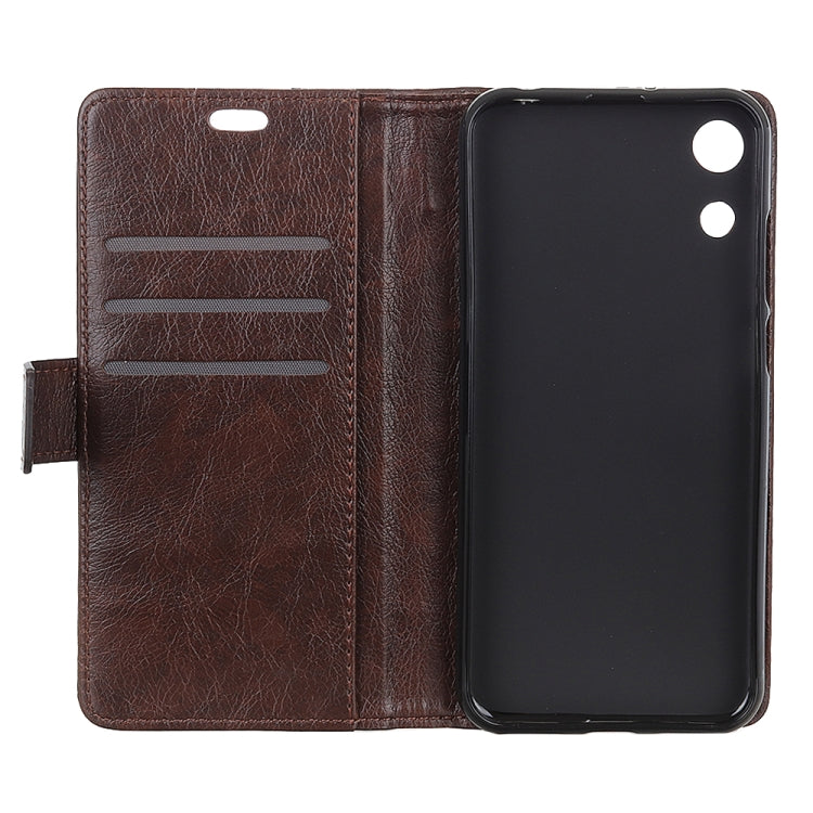 Copper Buckle Nappa Texture Horizontal Flip Leather Case for Huawei Honor Play 8A, with Holder & Card Slots & Wallet