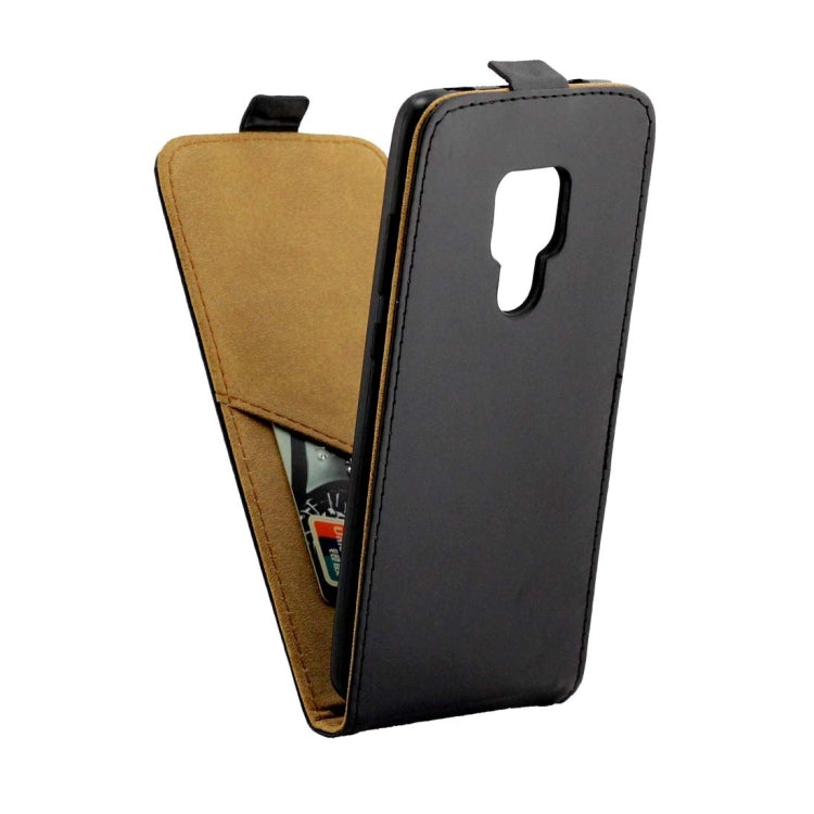 Business Style Vertical Flip TPU Leather Case for Huawei Mate 20, with Card Slot (Black)